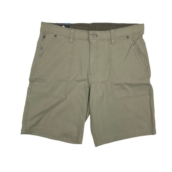 NWT Men’s Weatherproof Tan Size 32 Utility Trail Shorts Stretch Flex Waistband - Picture 1 of 8